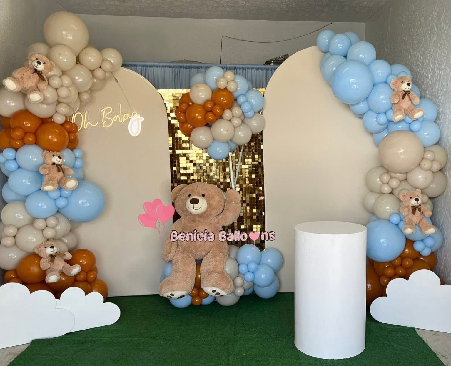 Montaje amplio de baby shower